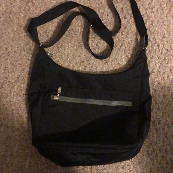 SOLD- Baggallini black nylon shoulder bag- - Picture 1 of 5